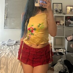 100% silk floral cami